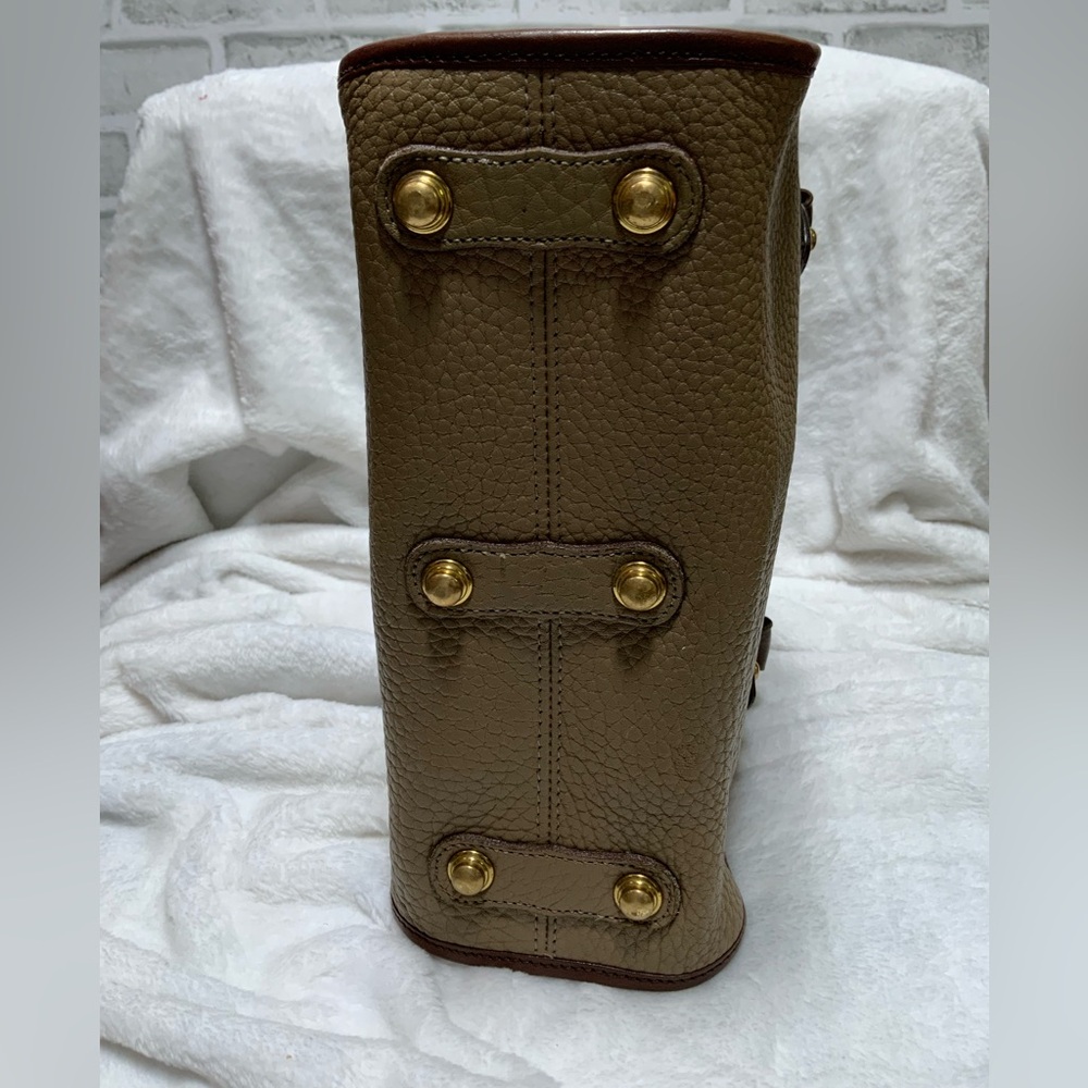 Dooney & Bourke Brown and Tan Satchel - Picture 3 of 5